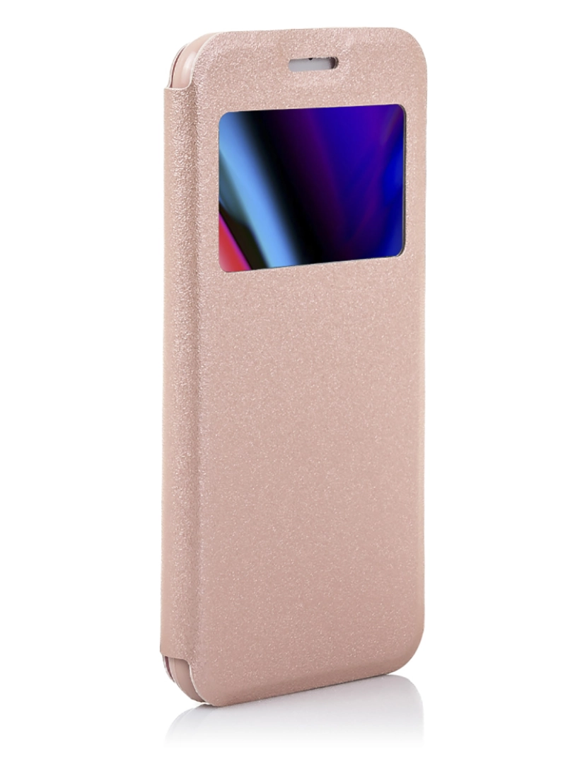 imagem de DAM CAIXA LIVRO  COM JANELA FECHO MAGNÉTICO IPHONE 7/ IPHONE 8 7x1x14 Cm. Cor: Ouro Rosa2