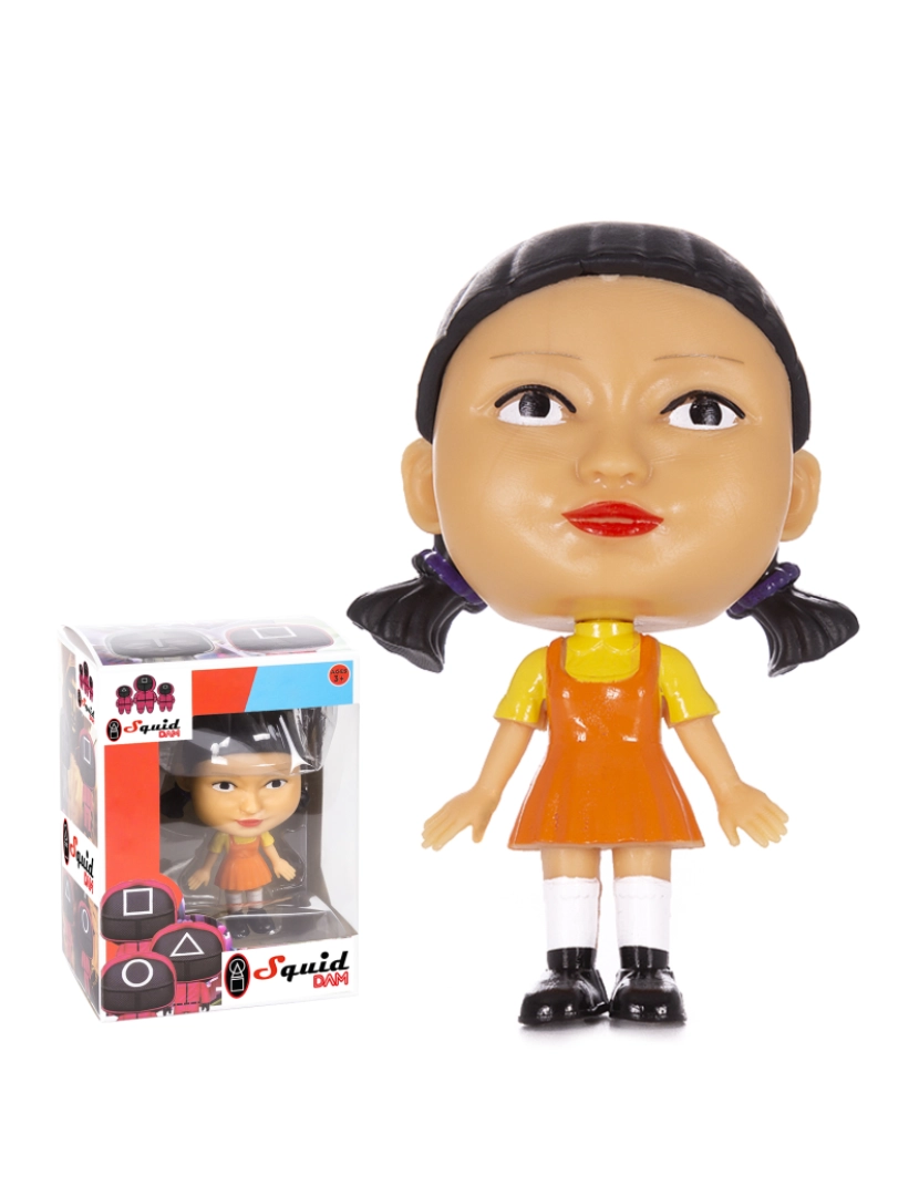 DAM - DAM  Lula Pop Figura 10,5cm. Boneca gigante. 7,5x5,3x10,5 cm. Cor laranja