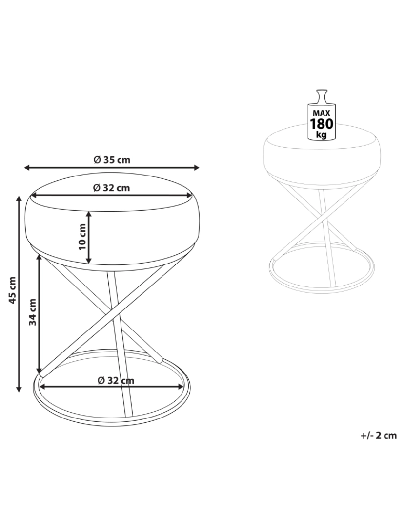 imagem de Banco estofado em bouclé cinzento com pernas em metal dourado para quarto ou sala de design moderno2