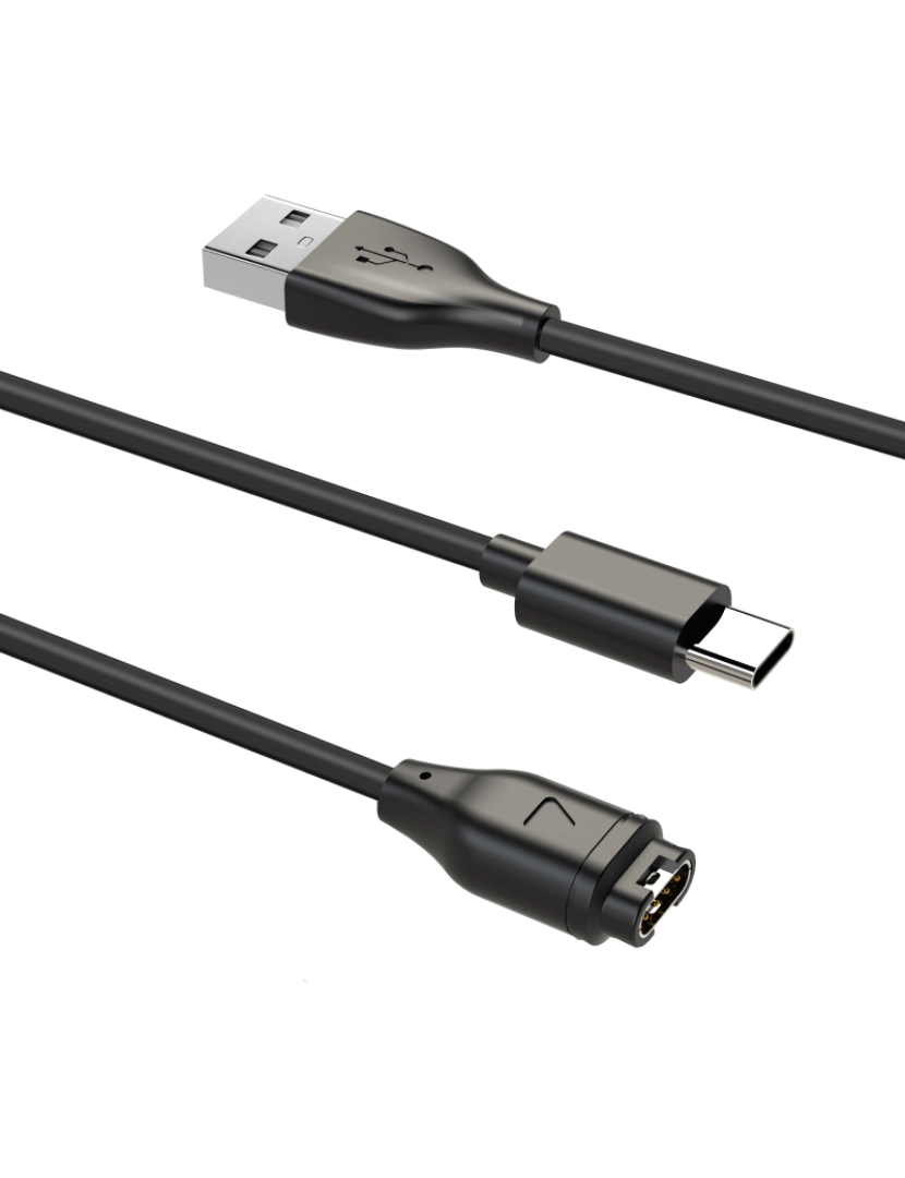 imagem de Carregador 2 em 1 para celular USB-C e relógio esportivo Black4