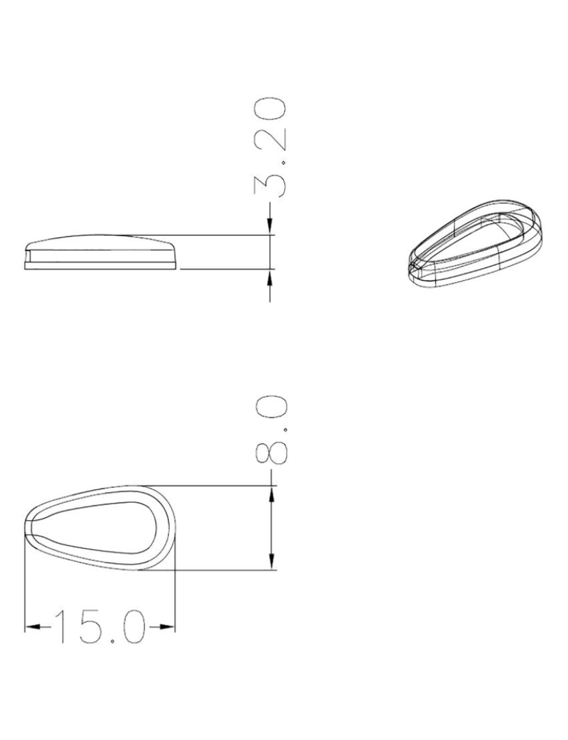 imagem de Proteção nasal para óculos 10 pares Transparent3