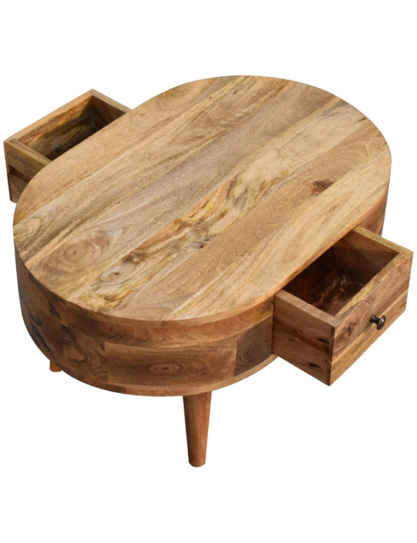 imagem de Mesa de Café Mini Oak-ish Rounded6