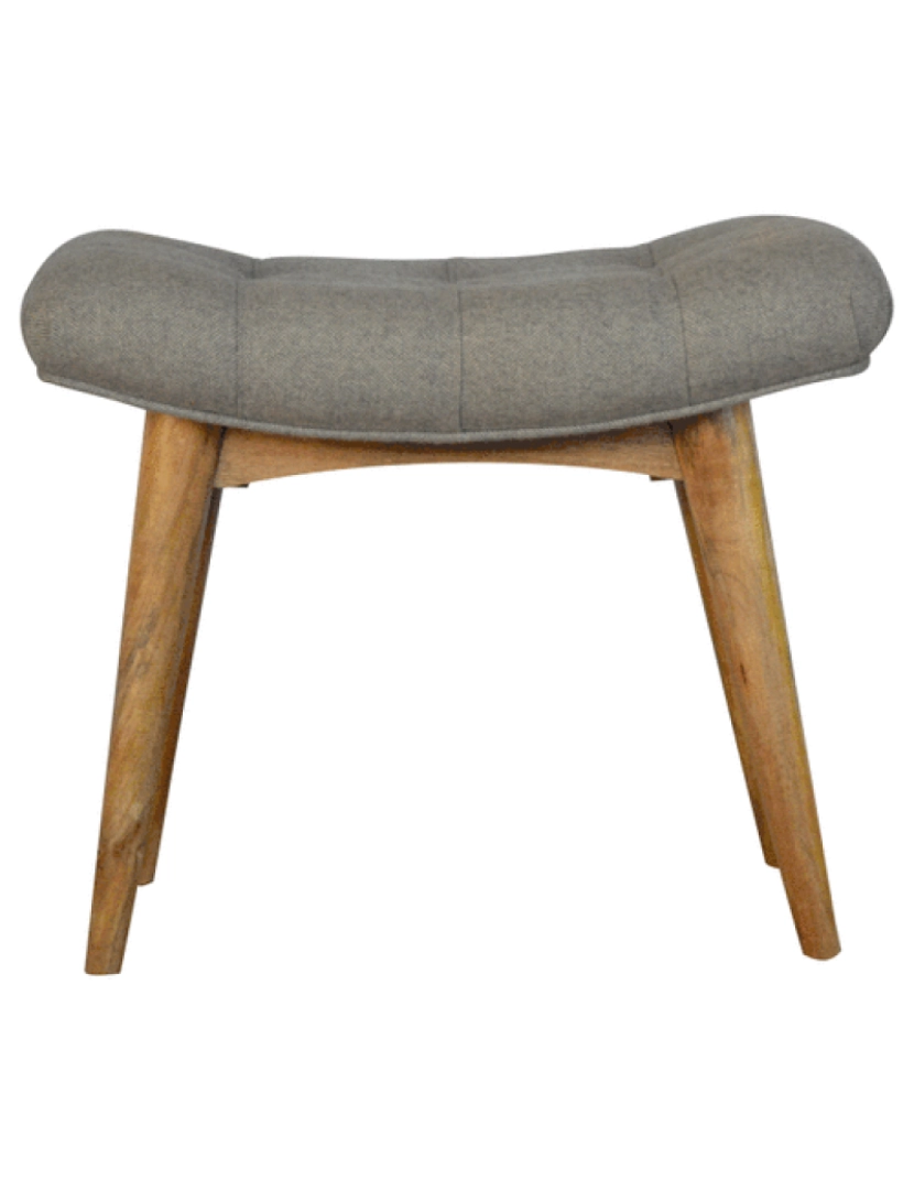 Artisan Furniture - Banco Curvado Grey Tweed