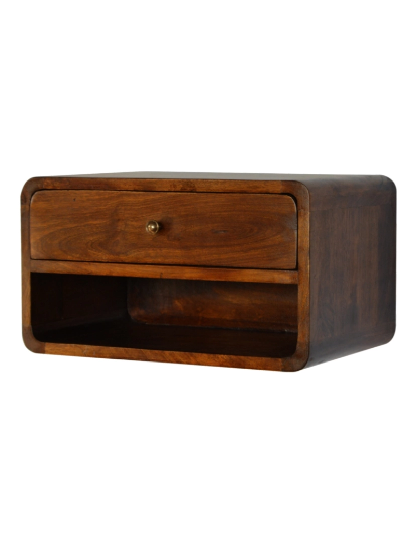 Artisan Furniture - Criado-Mudo Flutuante Chestnut Curve