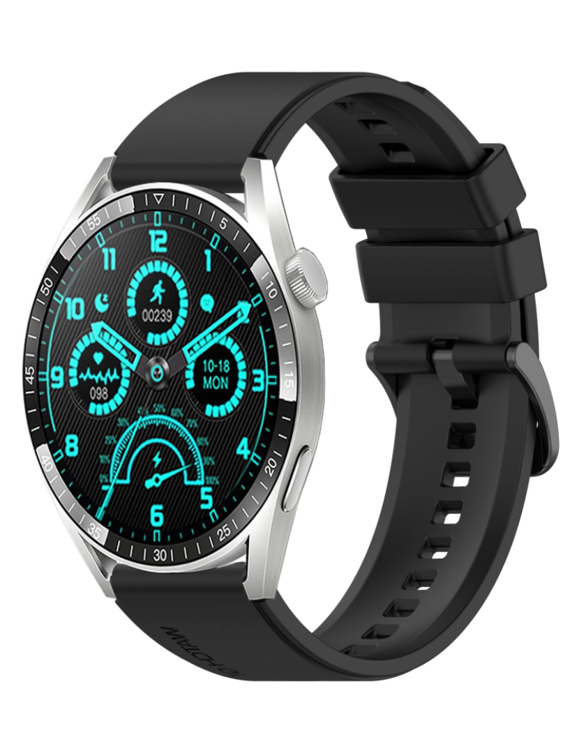 imagem de Pulseira de relógio 20 mm Garmin/Huawei/Samsung Galaxy Watch Black7