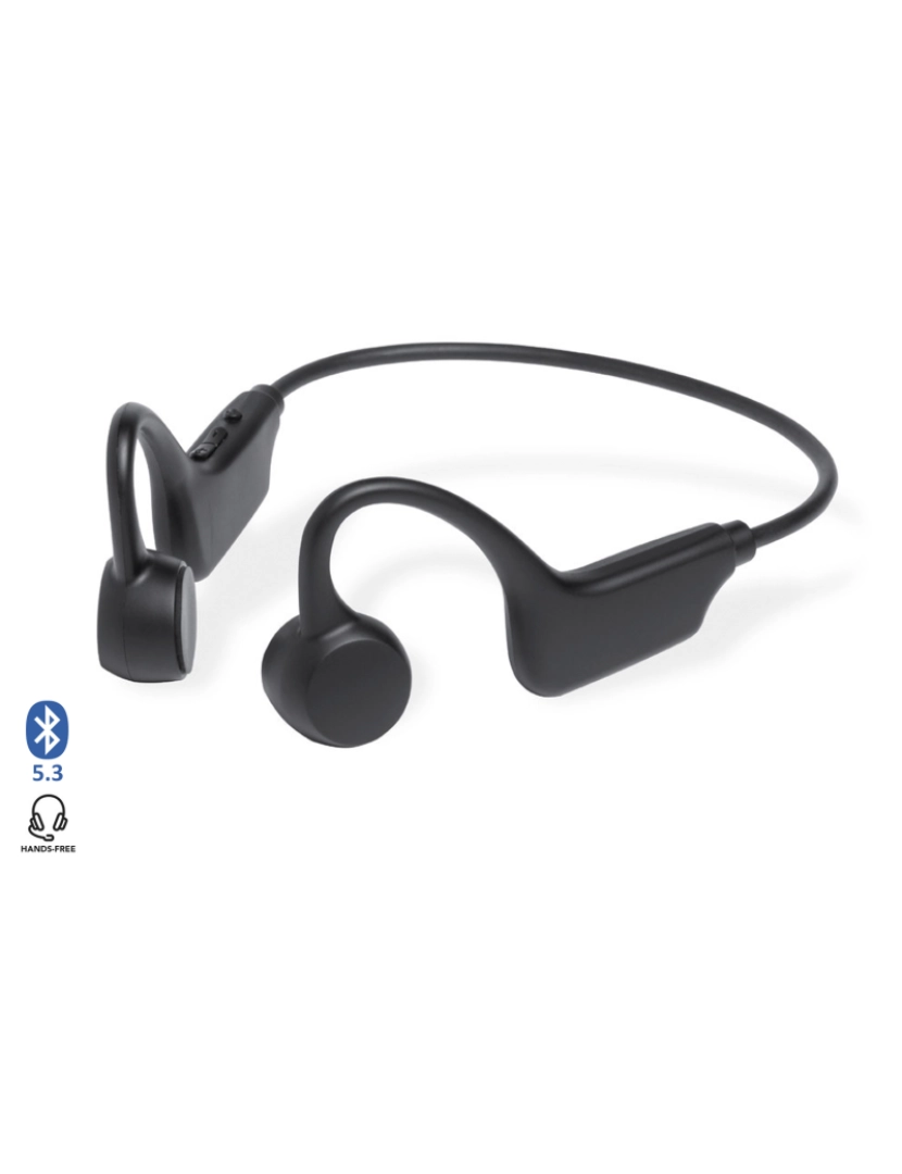 DAM - DAM Fones de ouvido Bluetooth  Helton. Com tecnologia de condução óssea. 13x4,3x10,2 cm. Cor preta