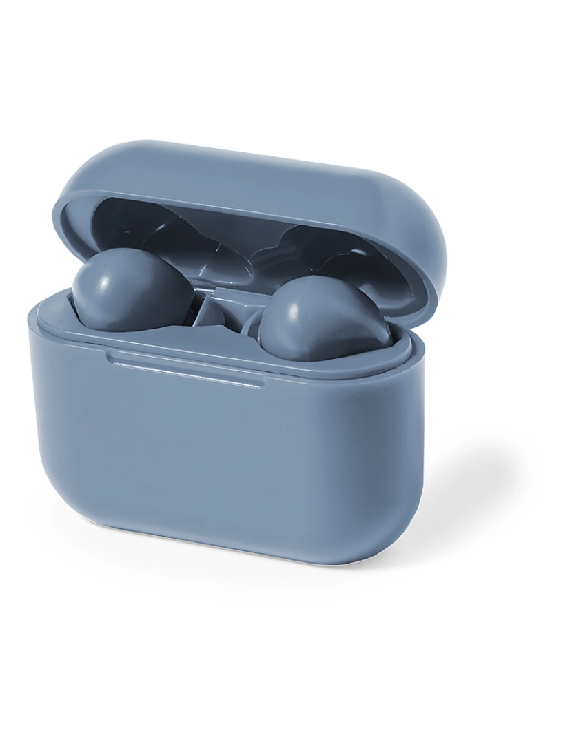 imagem de DAM Fones de ouvido  TWS bluetooth 5.3. Bateria 35 mAh/ Base de carregamento 300 mAh 4,5x6,2x2,5 cm. Cor azul3