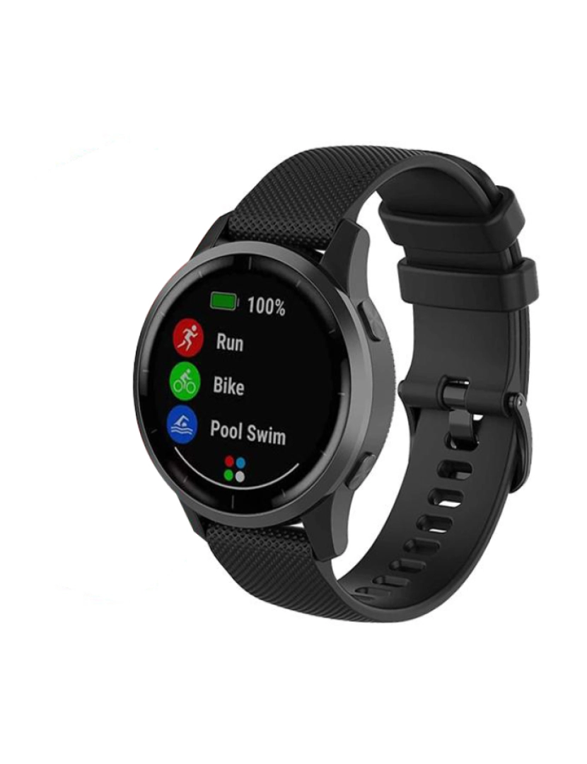 imagem de Pulseira compatível com Garmin VivoActive 3/Move/Forerunner (20 mm) TPU Preto6