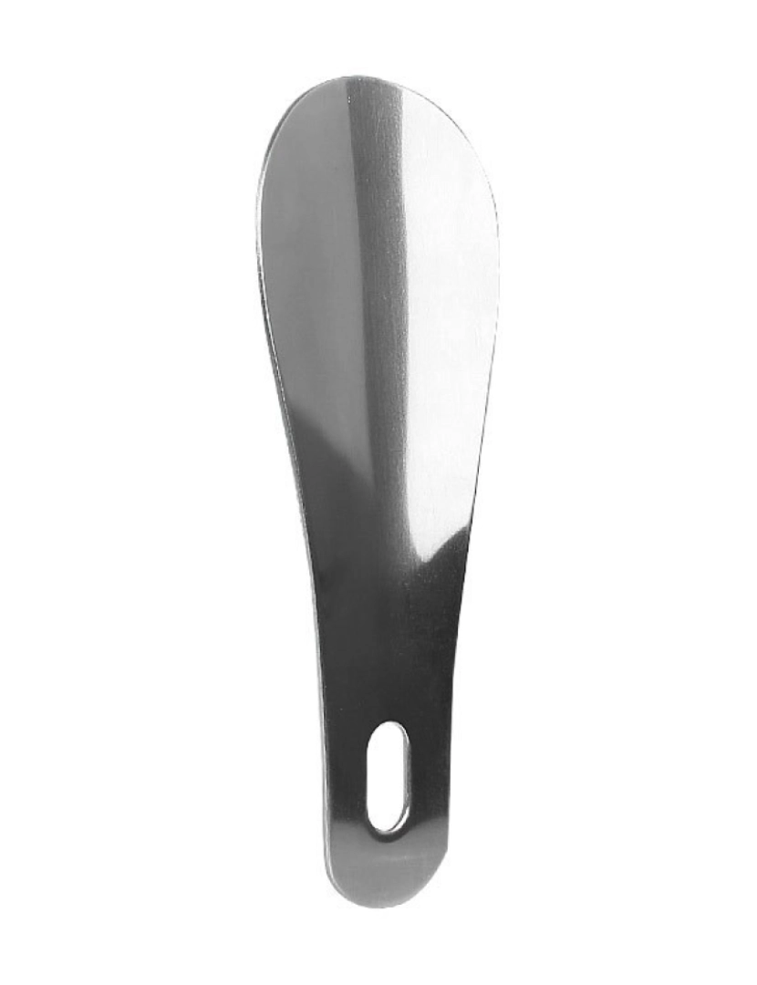 Inf - Chifre de sapato de metal longo Silver 10 cm