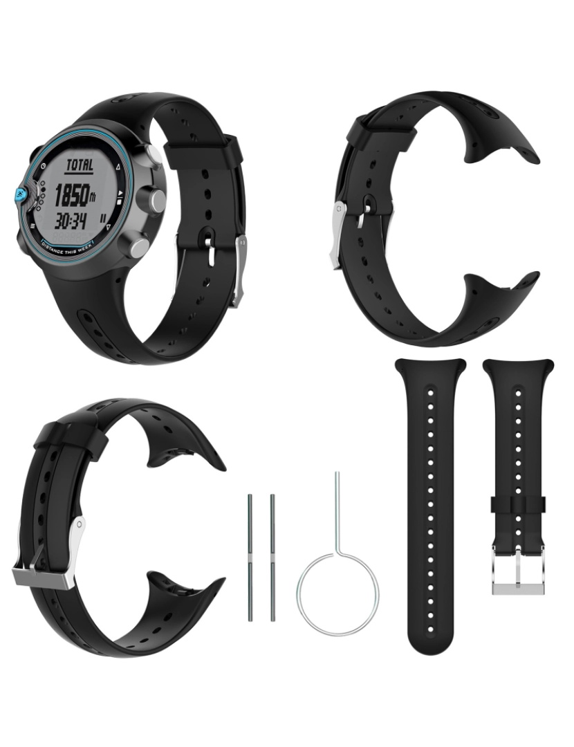 imagem de Pulseira de relógio para Garmin Swim Watch Black7