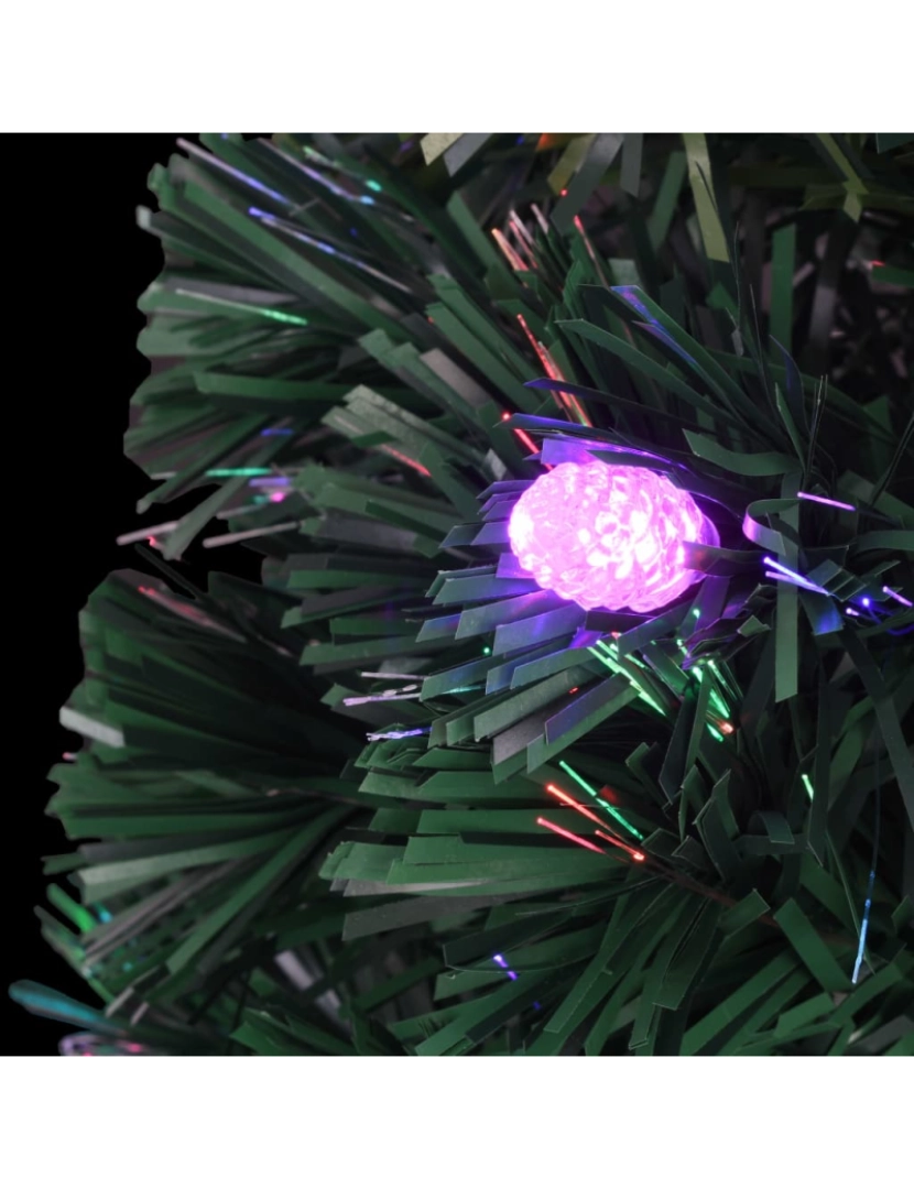 imagem de vidaXL Árvore de Natal pré-iluminada c/ suporte 150 cm fibra ótica9