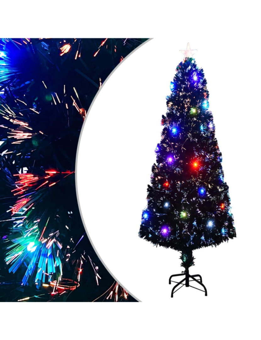 Vidaxl - vidaXL Árvore de Natal pré-iluminada c/ suporte 240 cm fibra ótica