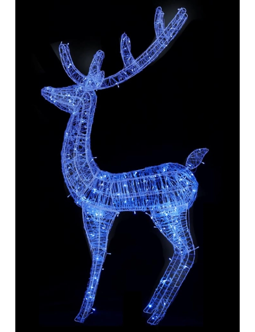 imagem de vidaXL Renas de Natal XXL 3pcs 250 LEDs 180 cm acrílico azul8