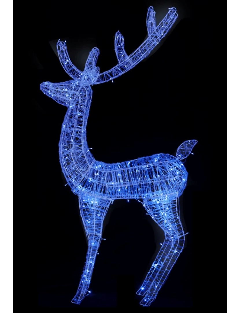 imagem de vidaXL Renas de Natal XXL 2pcs 250 LEDs 180 cm acrílico azul8