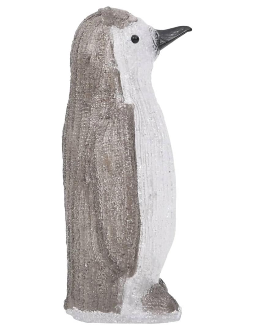 imagem de vidaXL Figura pinguim acrílico c/ luzes LED interior e exterior 30 cm7