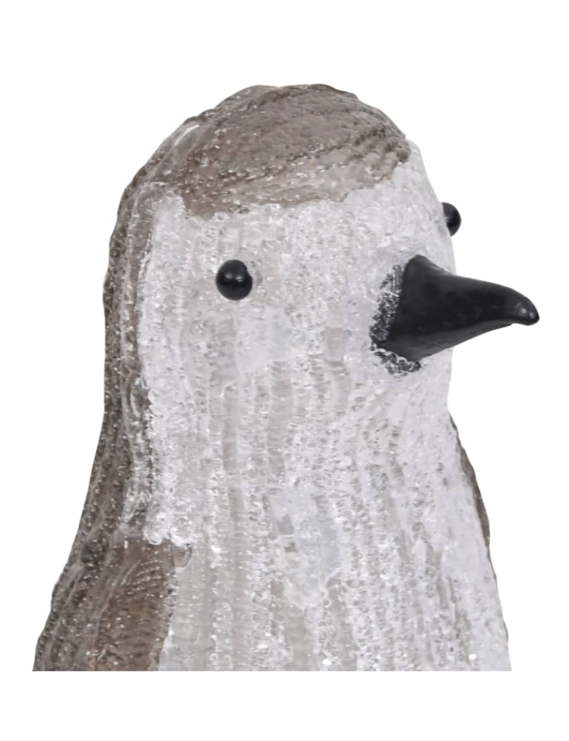 imagem de vidaXL Figura pinguim acrílico c/ luzes LED interior e exterior 30 cm9