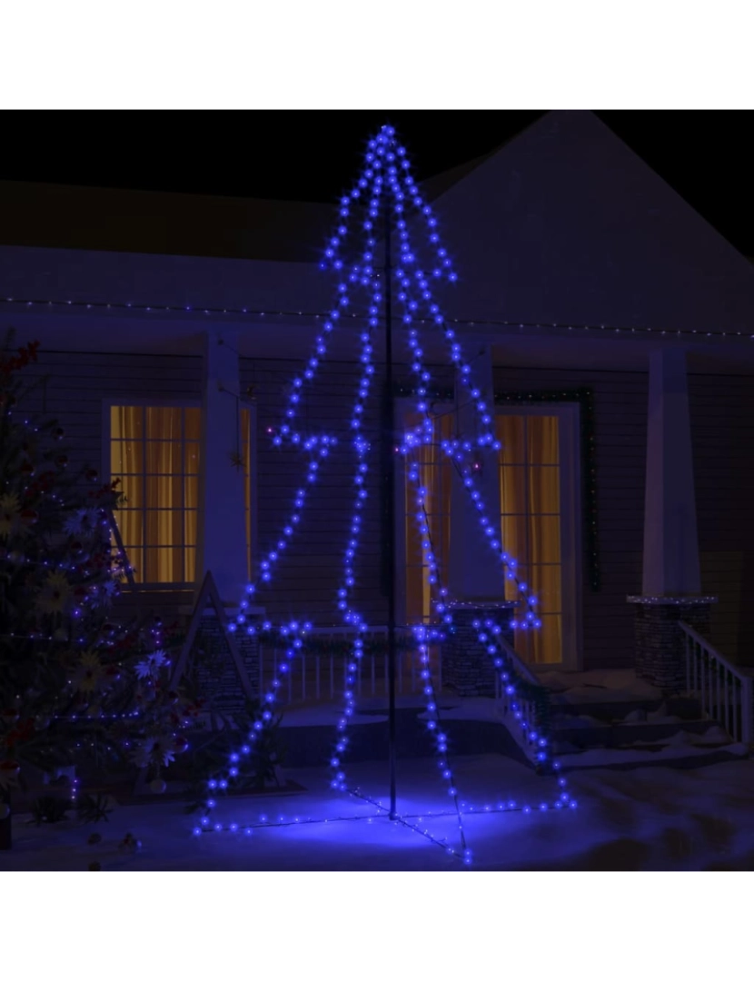 Vidaxl - vidaXL Árvore de Natal em cone 360 LEDs 143x250 cm interior e exterior