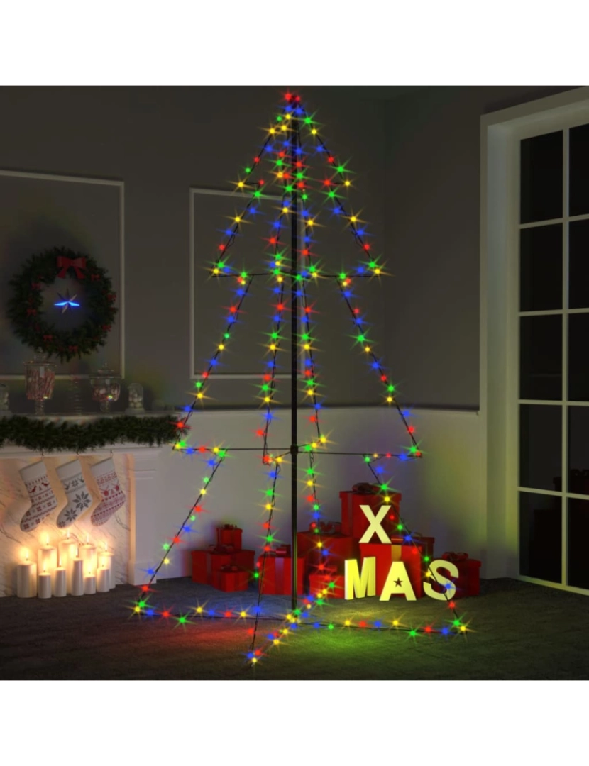 Vidaxl - vidaXL Árvore de Natal em cone 240 LEDs 118x180 cm interior e exterior