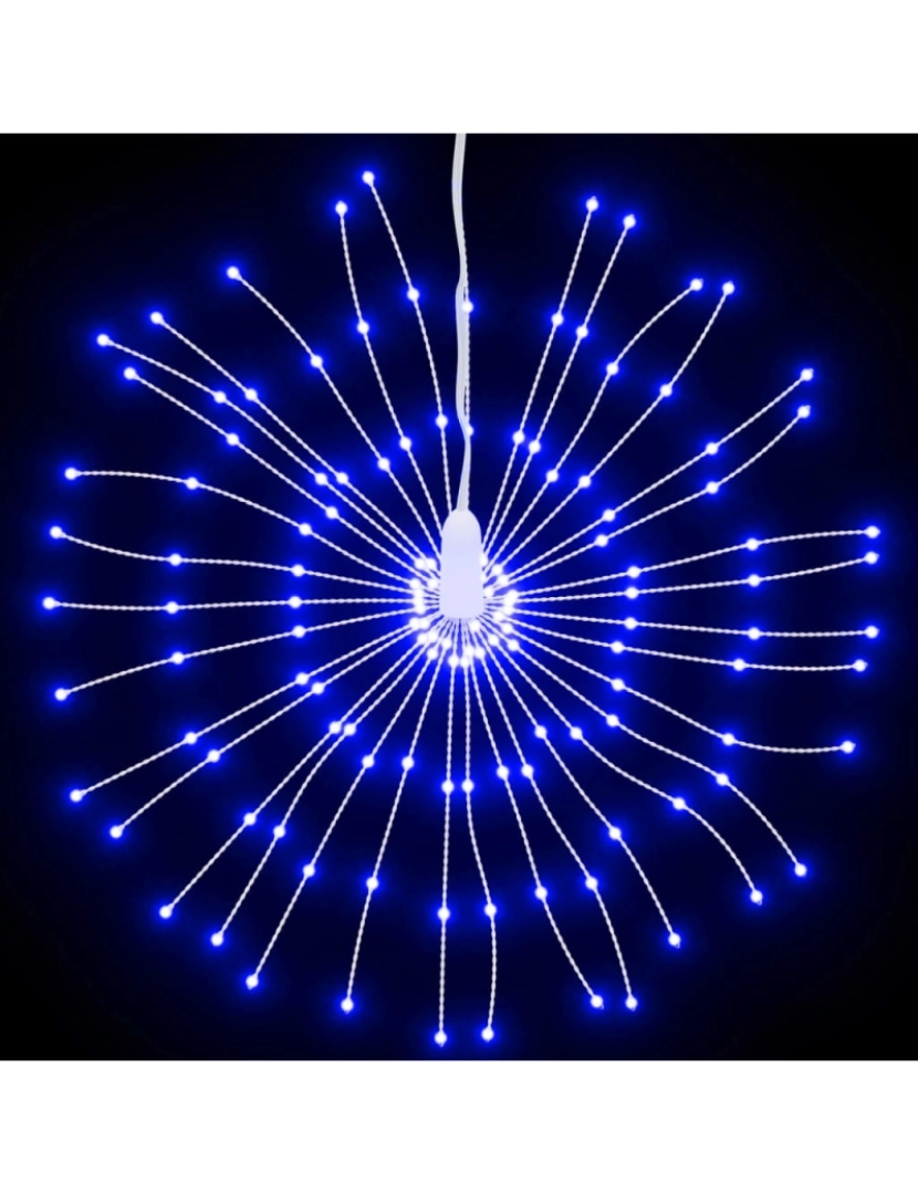 imagem de vidaXL Iluminação estrelar p/ Natal 140 luzes LED 17 cm azul4