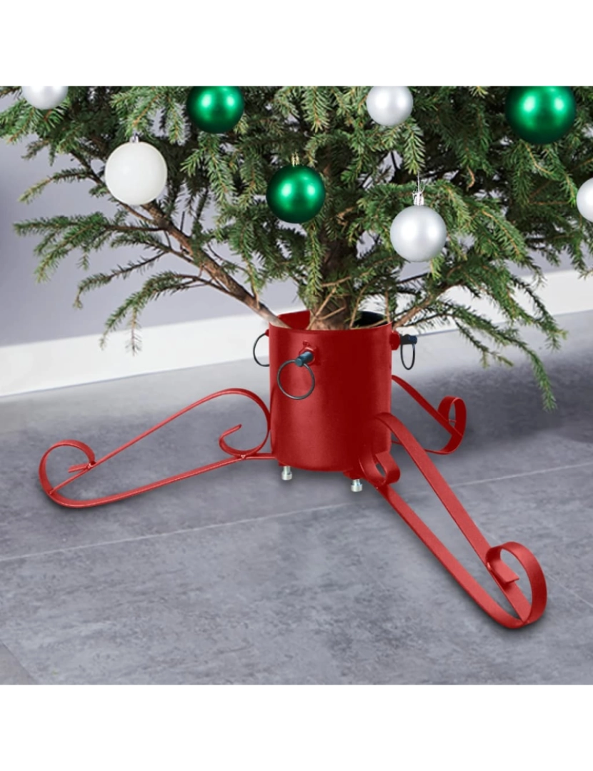 Vidaxl - vidaXL Suporte para árvore de Natal 58x58x21 cm vermelho