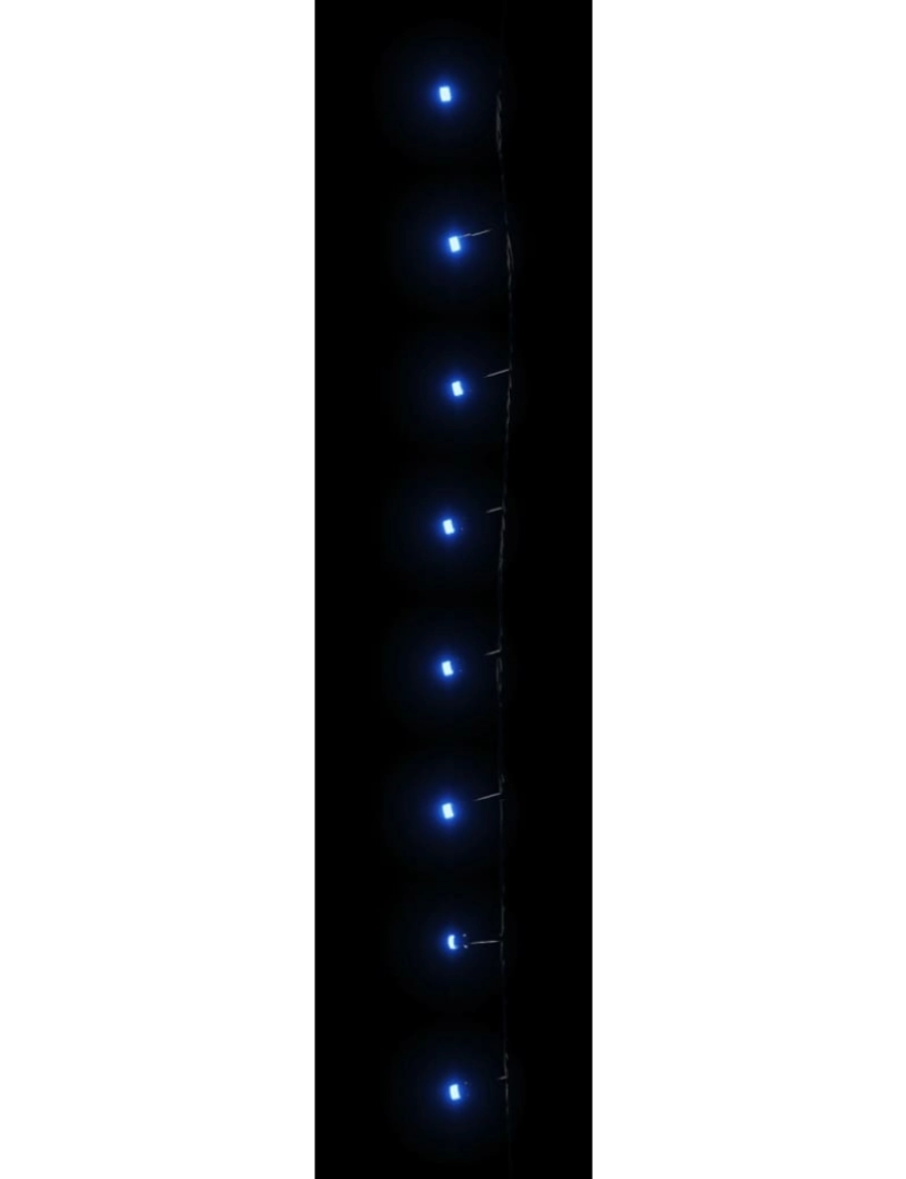 imagem de vidaXL Cordão de luzes com 150 LEDs 15 m PVC azul6