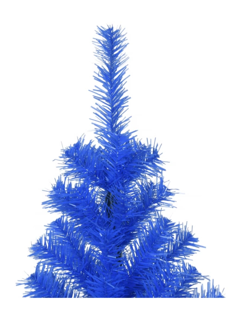 imagem de vidaXL Árvore de Natal artificial com suporte 180 cm PVC azul4