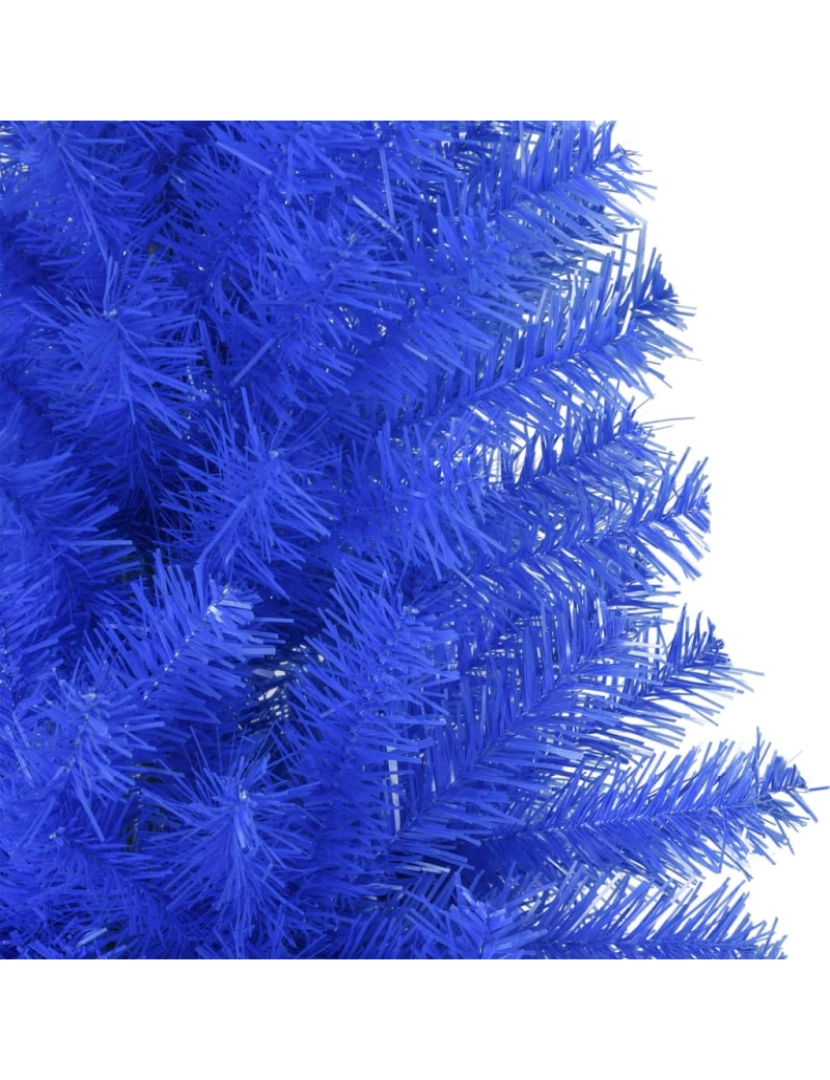 imagem de vidaXL Árvore de Natal artificial com suporte 180 cm PVC azul5