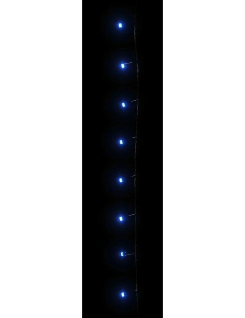 imagem de vidaXL Cordão de luzes com 1000 luzes LED 100 m PVC azul6