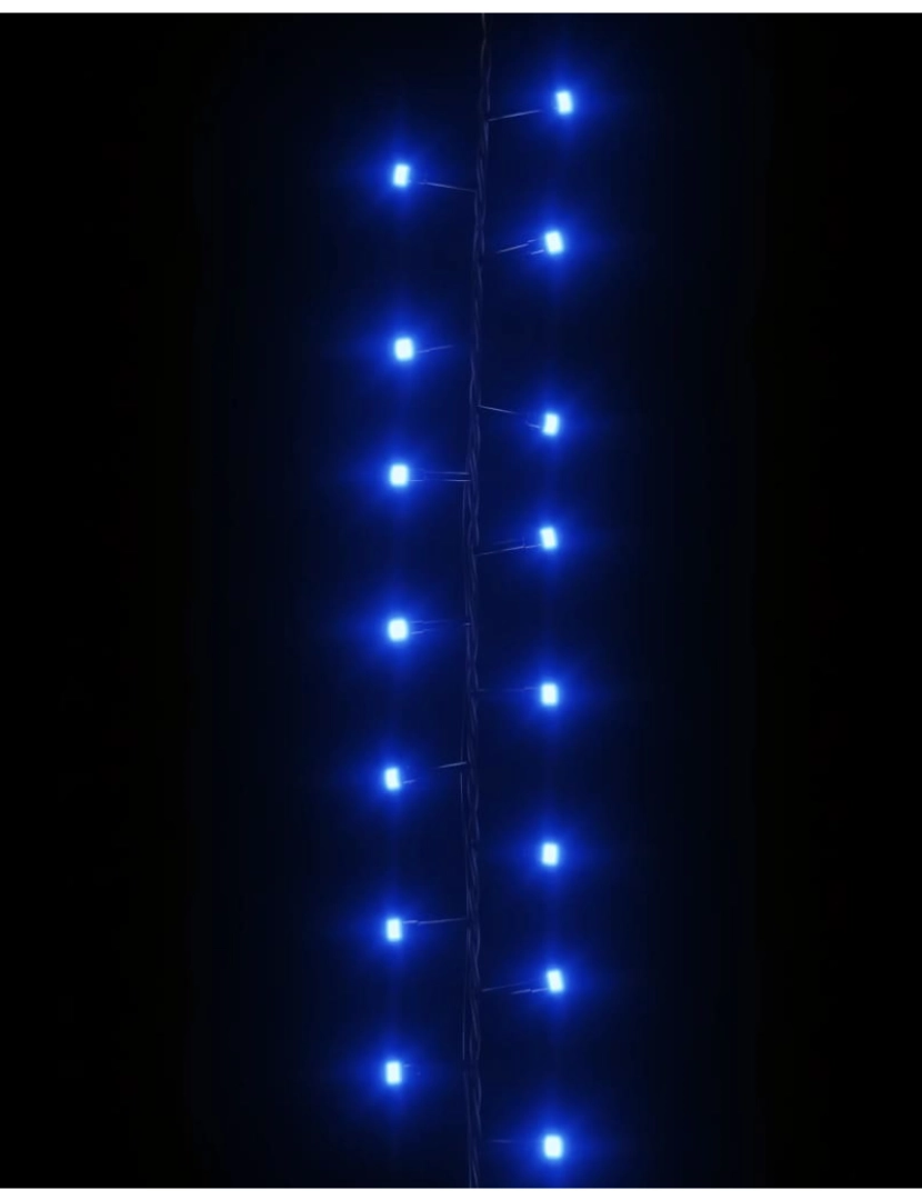 imagem de vidaXL Cordão de luzes compacto 2000 luzes LED 45 m PVC azul6