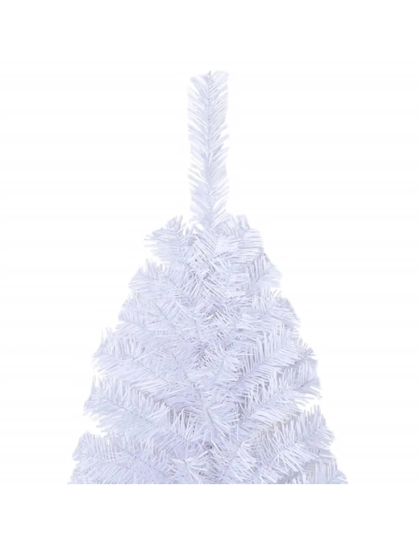 imagem de vidaXL Árvore de Natal artificial com ramos grossos 120 cm PVC branco4