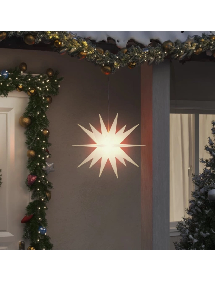 imagem de vidaXL Luz de Natal com LED dobrável 43 cm branco1