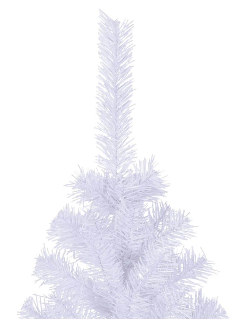 imagem de vidaXL Árvore de natal artificial L, 240 cm, branca4