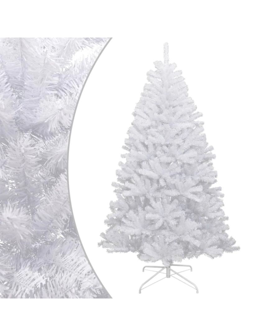 Vidaxl - vidaXL Árvore de Natal artificial articulada c/ flocos de neve 240 cm