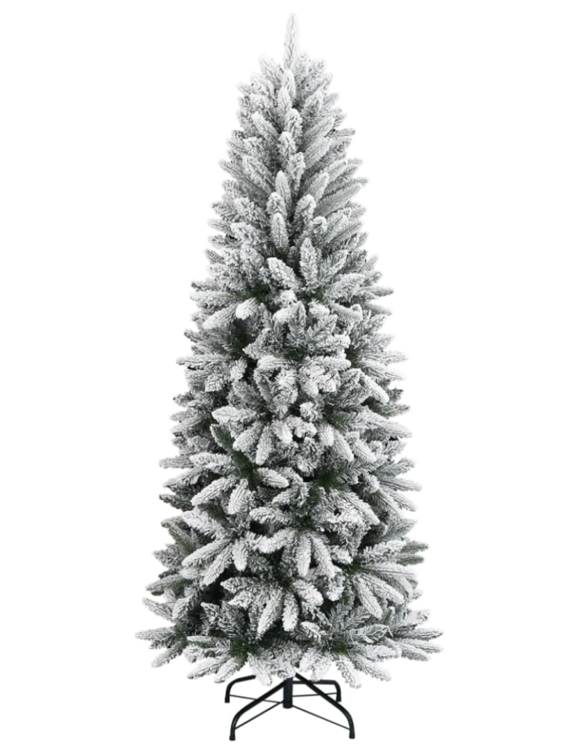 imagem de vidaXL Árvore de Natal artificial com neve PVC & PE 150 cm3