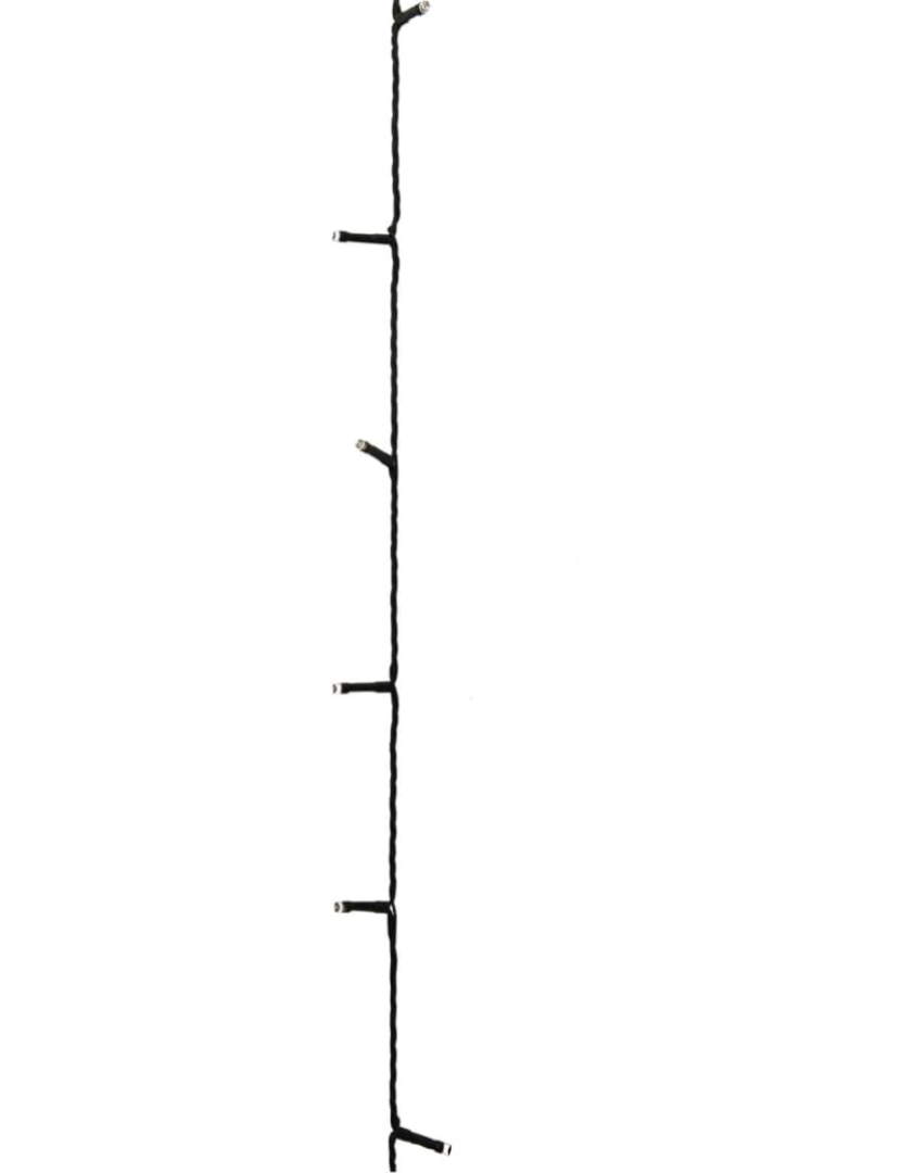 imagem de vidaXL Cordão de luzes c/ 600 LEDs int/ext IP44 60m branco frio5