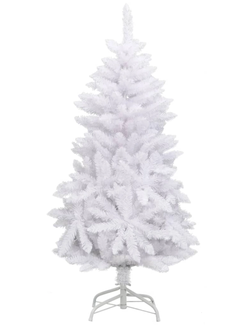 imagem de vidaXL Árvore de Natal artificial articulada com suporte 120 cm branco3