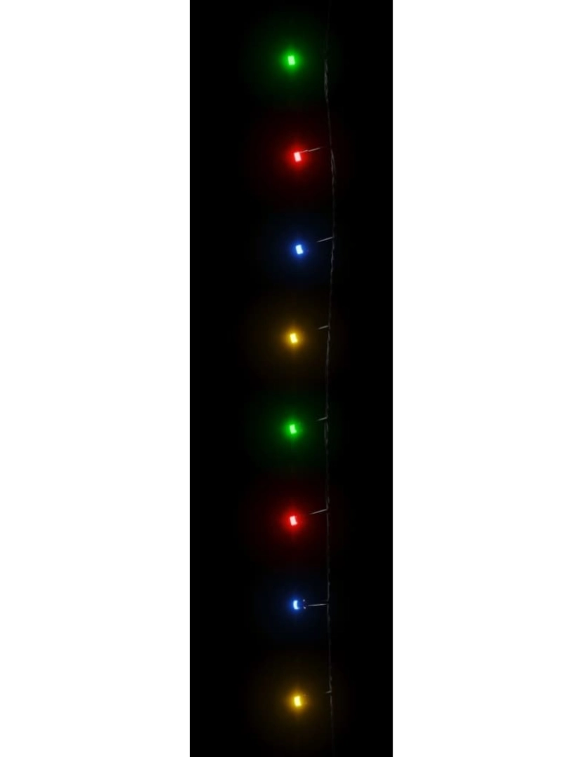 imagem de vidaXL Cordão de luzes com 150 luzes LED 15 m PVC multicolorido5