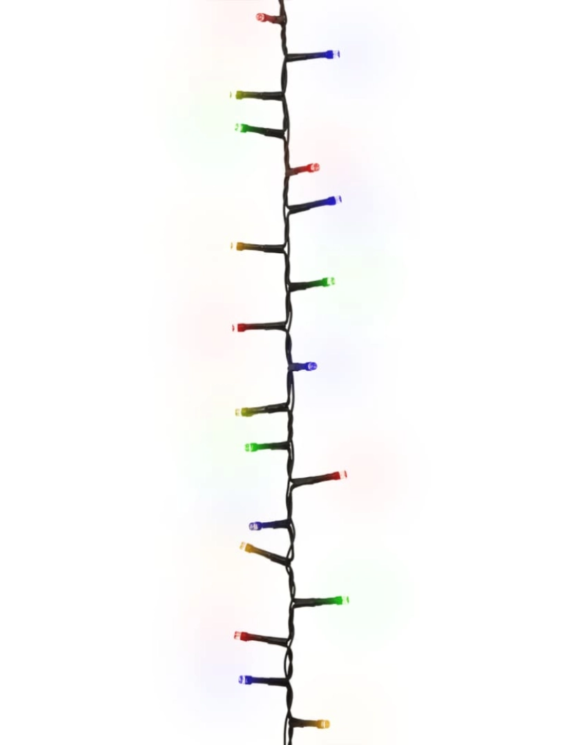 imagem de vidaXL Cordão de luzes compacto 2000 luzes LED 45 m PVC multicolorido4