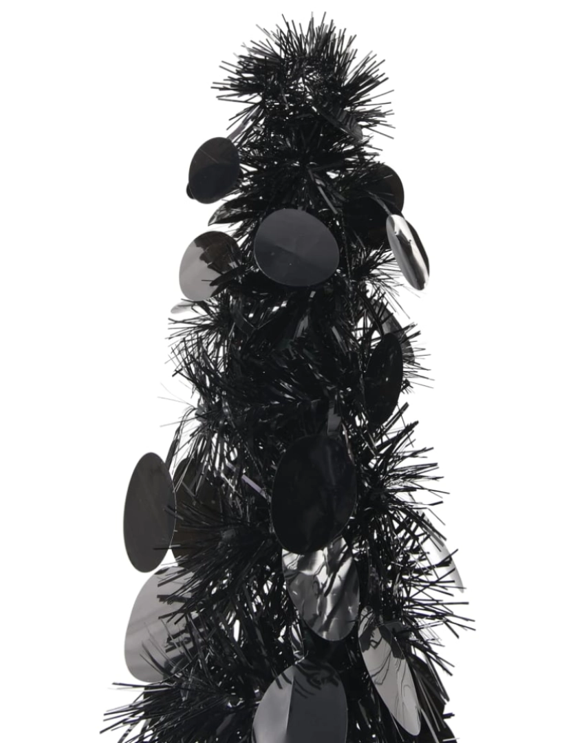 imagem de vidaXL Árvore de Natal pop-up artificial 180 cm PET preto3