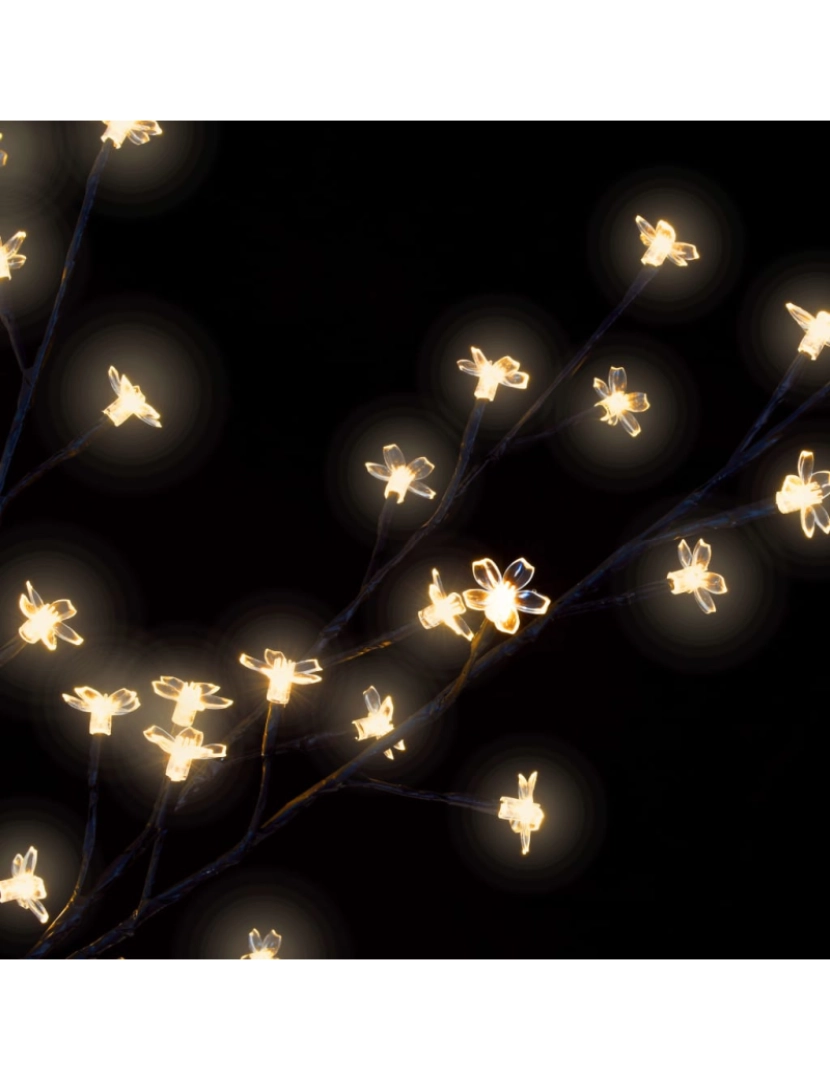 imagem de vidaXL Árvore de Natal 2000 LED flor cerejeira luz branco quente 500cm8