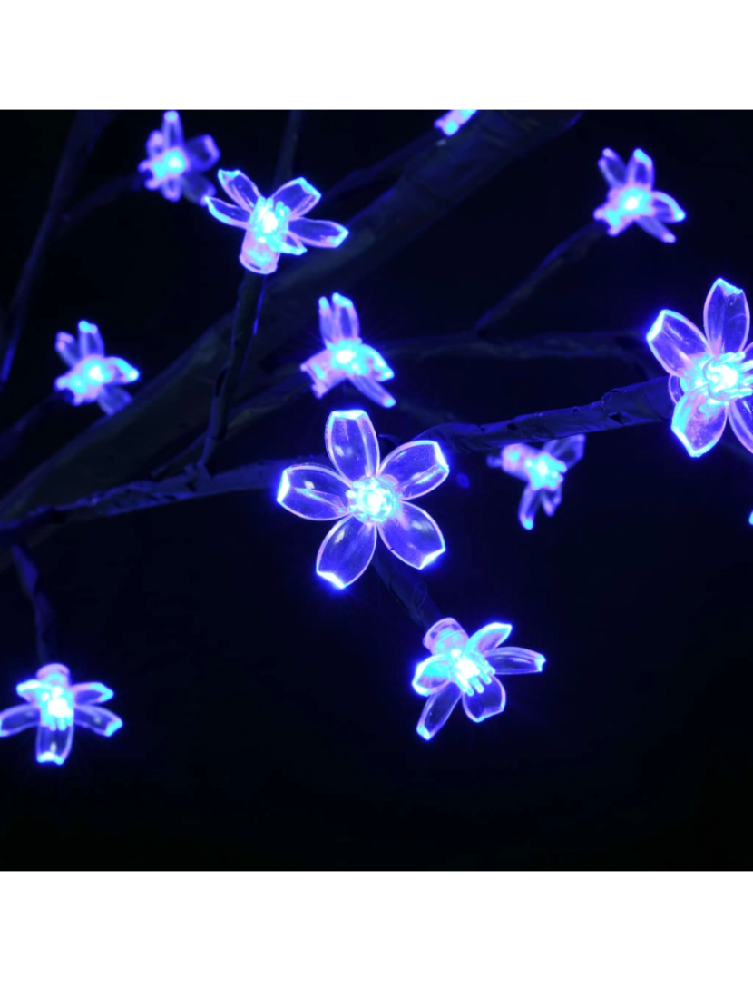 imagem de vidaXL Árvore de Natal 600 LED flor cerejeira luz azul 300 cm8