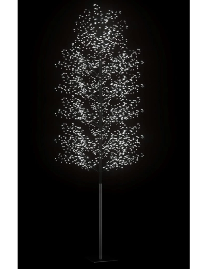 imagem de vidaXL Árvore de Natal 2000 LED flor cerejeira luz branco frio 500 cm5