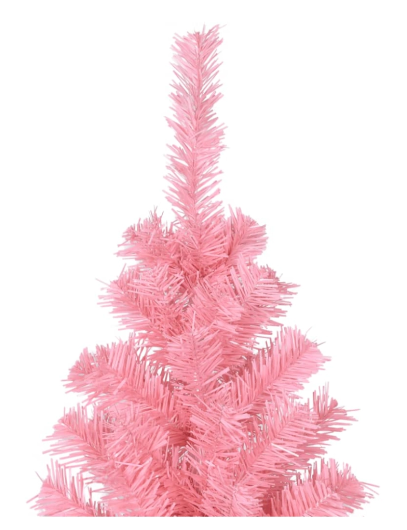 imagem de vidaXL Árvore de Natal artificial com suporte 180 cm PVC rosa4