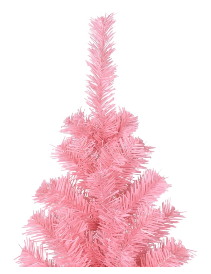 imagem de vidaXL Árvore de Natal artificial com suporte 240 cm PVC rosa4