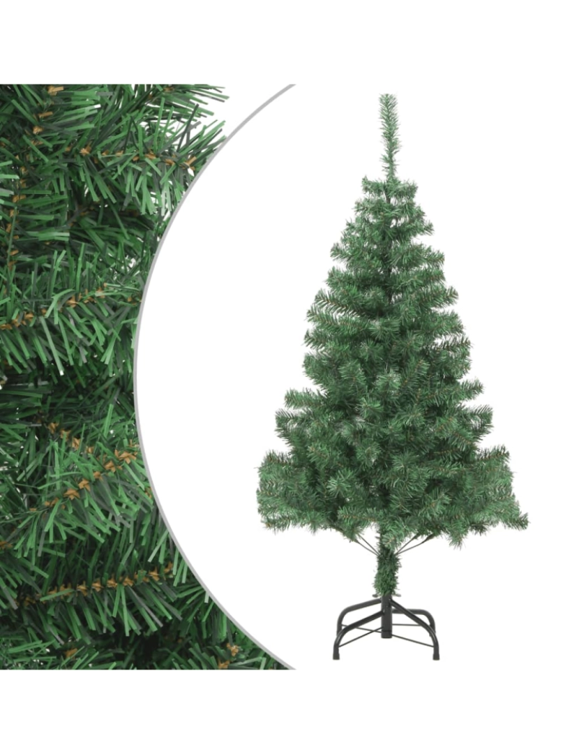 Vidaxl - vidaXL Árvore de Natal artificial com suporte de aço 210 cm 910 ramos