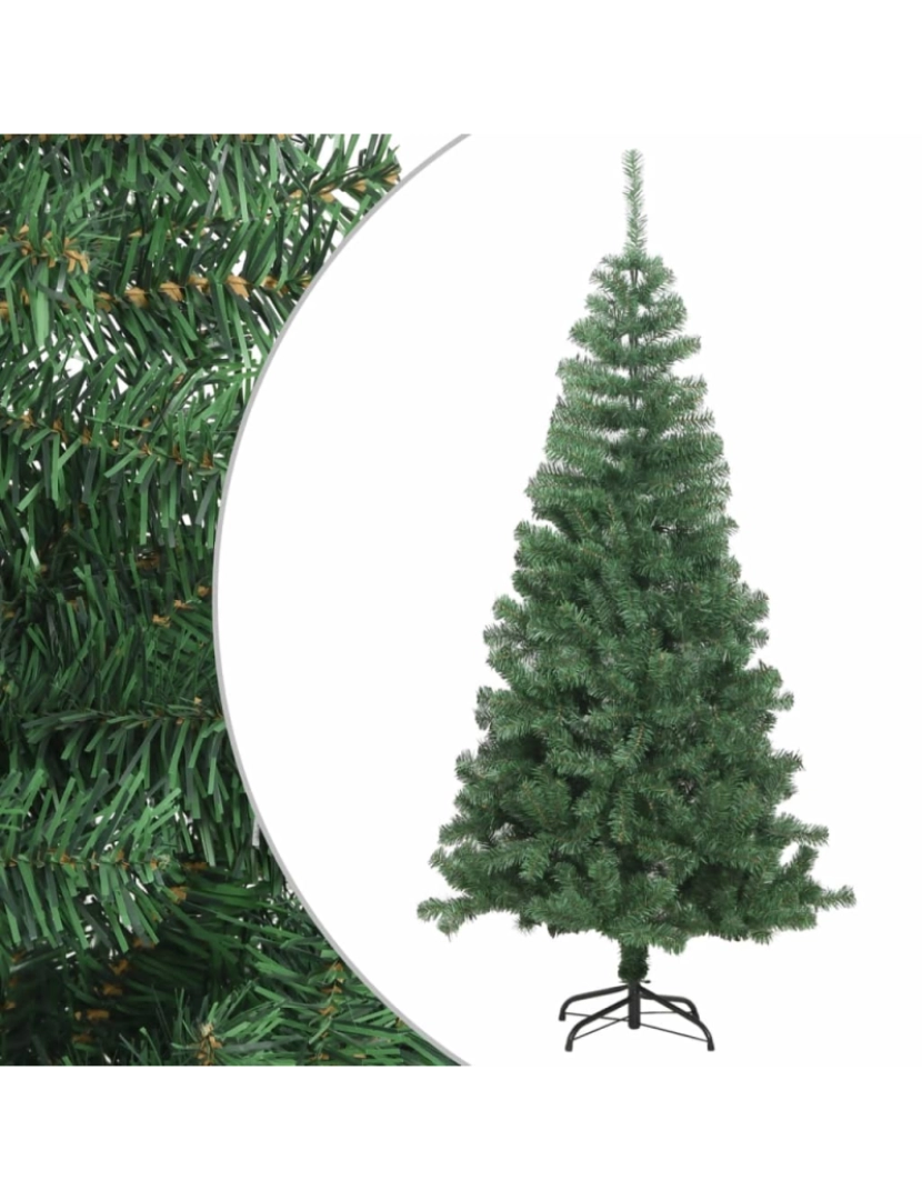 imagem de vidaXL Árvore de natal artificial L, 240 cm, verde2