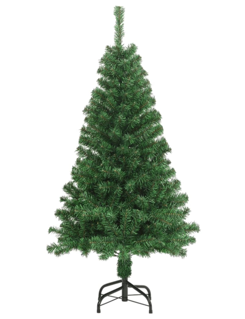 imagem de vidaXL Árvore de Natal artificial com ramos grossos 120 cm PVC verde3