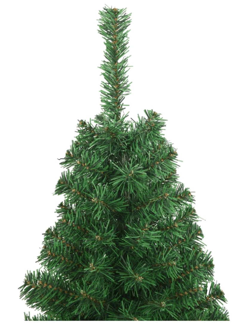 imagem de vidaXL Árvore de Natal artificial com ramos grossos 120 cm PVC verde4