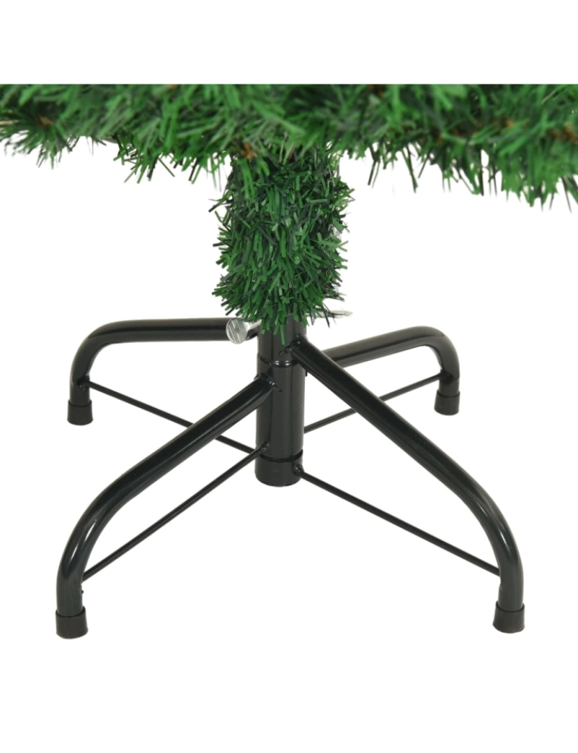 imagem de vidaXL Árvore de Natal artificial com ramos grossos 120 cm PVC verde6