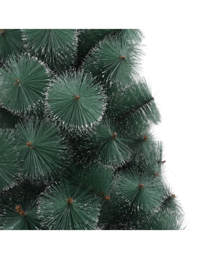 imagem de vidaXL Árvore de Natal artificial com suporte 210 cm PET verde5